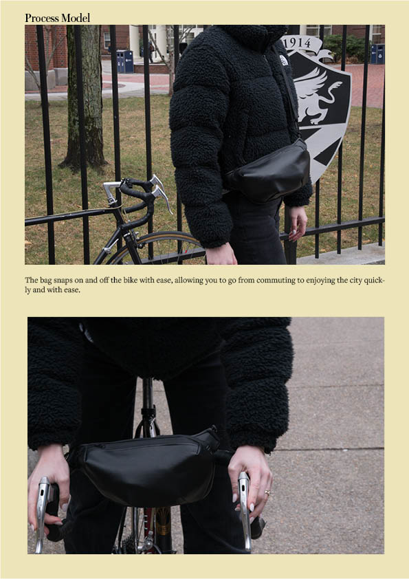 Leather Crossbody Bike Pack